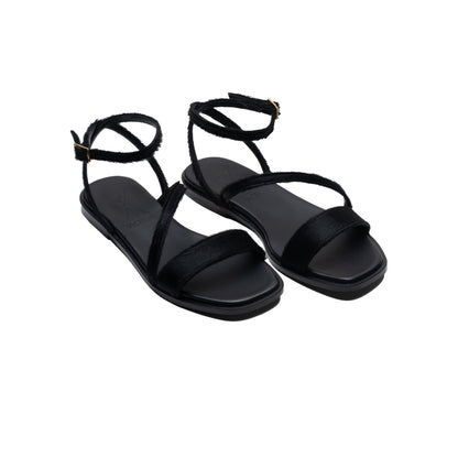 Grace Flat Sandals Black