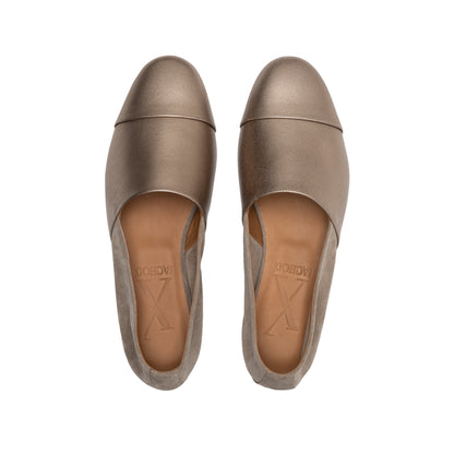 Sand Slip-On Leather and Suede
