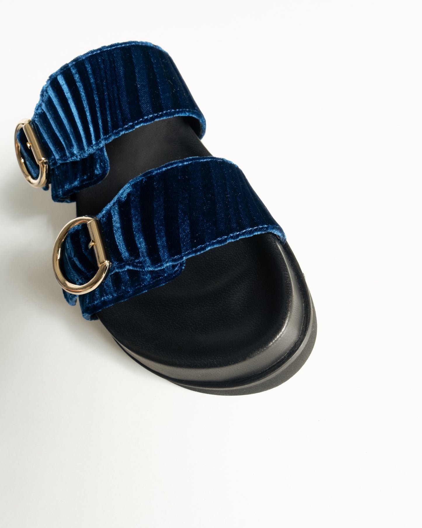 Double Buckle Sandals Bluette