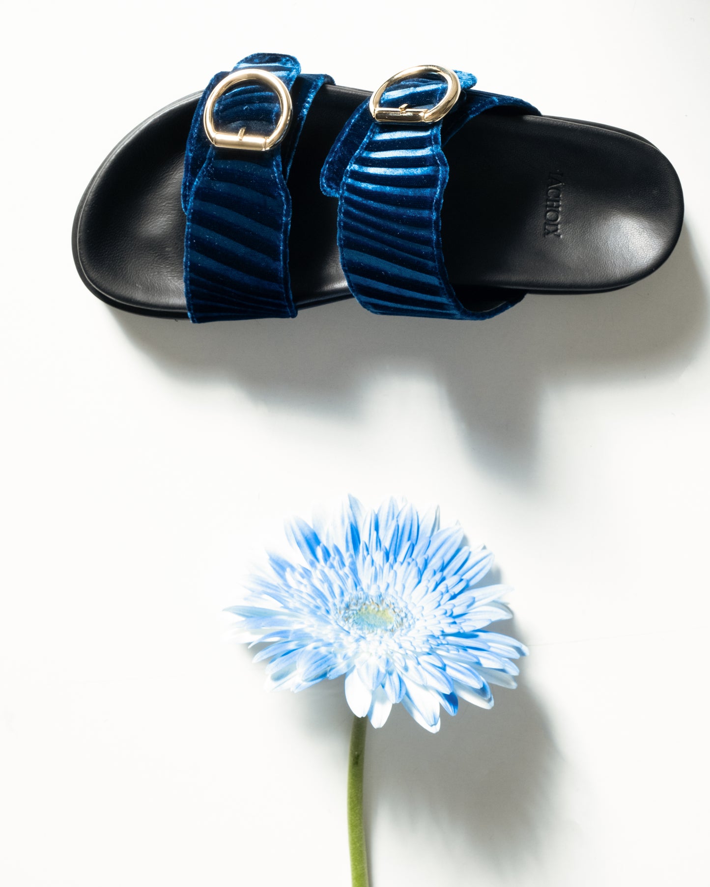 Double Buckle Sandals Bluette