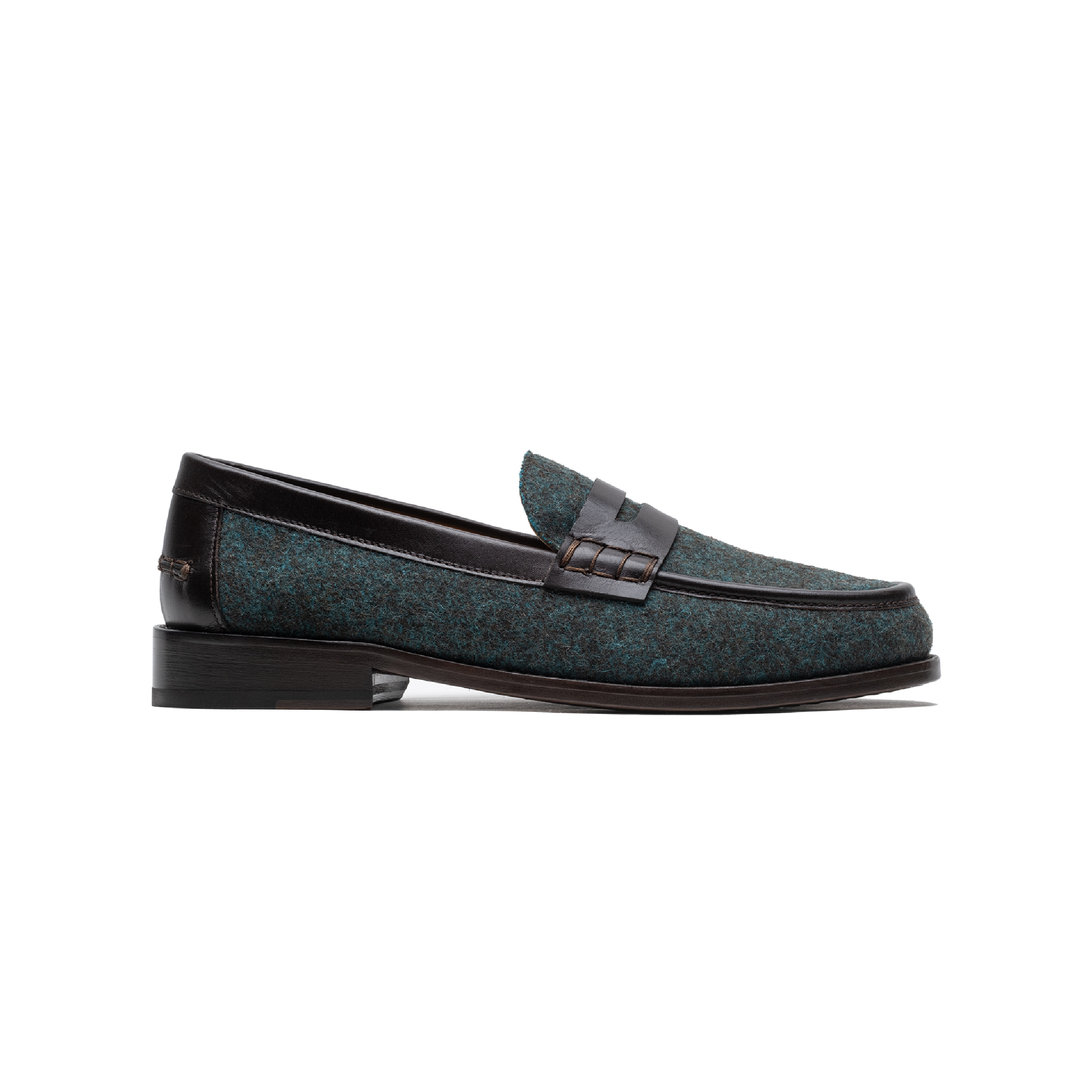 Penny Loafer Burel Onyx Green Lachoix Loafers made in Portugal