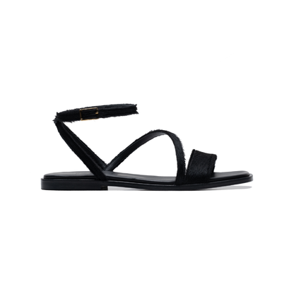 Grace Flat Sandals Black