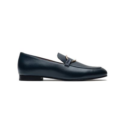 Blue Navy Tomboy Chic Loafers